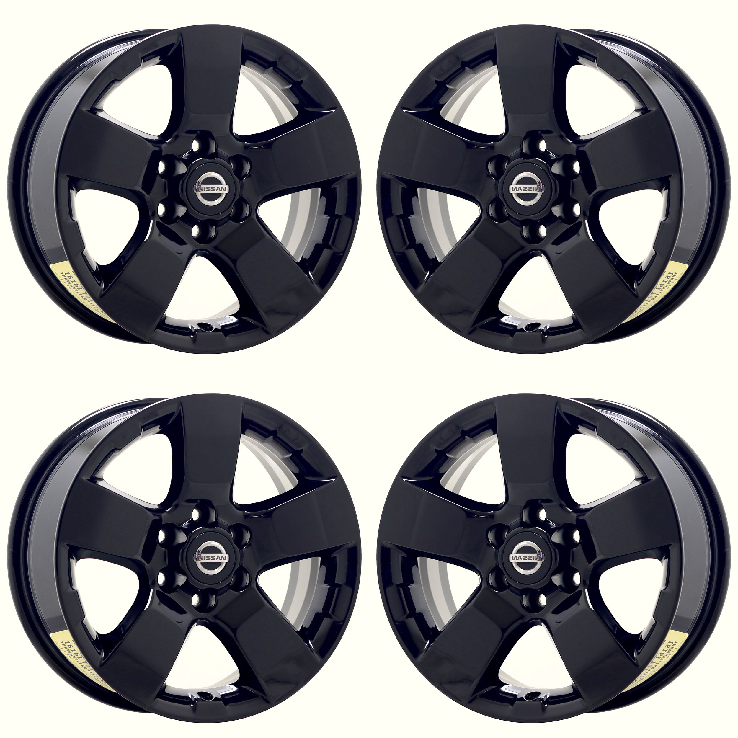 16" Nissan Frontier Xterra Gloss Black wheels rims Factory OEM set 62510